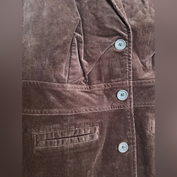 Faded Glory Women’s Plus Brown Corduroy Blazer Jacket 18W/20W - Picture 4 of 7